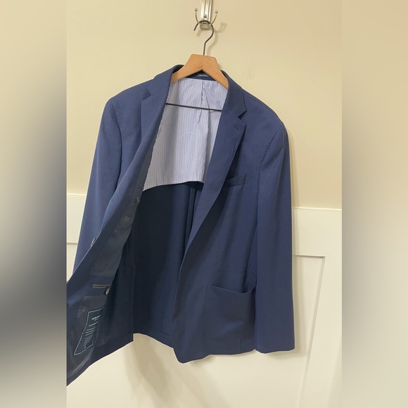 Peter Millar Crown Crafted The Excursionist Navy Flex Blazer Blazer Size 46R - Picture 7 of 15